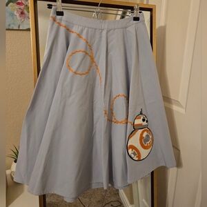 Her Universe Star Wars BB8 Circle Skirt Size S *Broken Zipper*